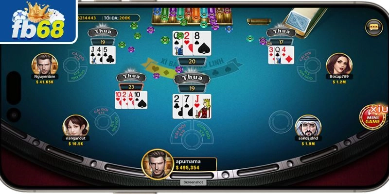 Luật tính điểm bài trong game Xì Dách Hoàng Gia